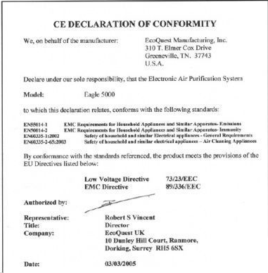Eagle 5000 Certificate